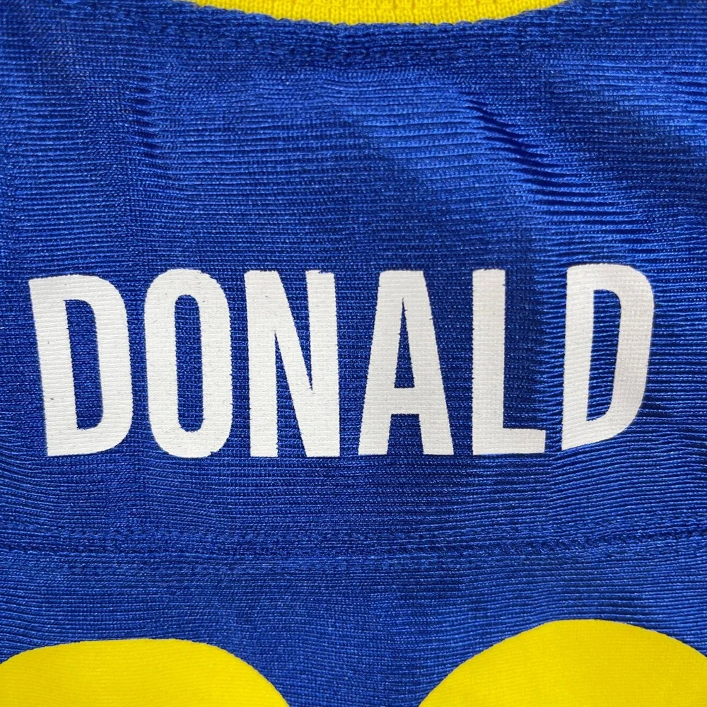 NFL Team Apparel One Piece Baby 12M Blue Aaron Donald 99 Los Angeles Rams Jersey